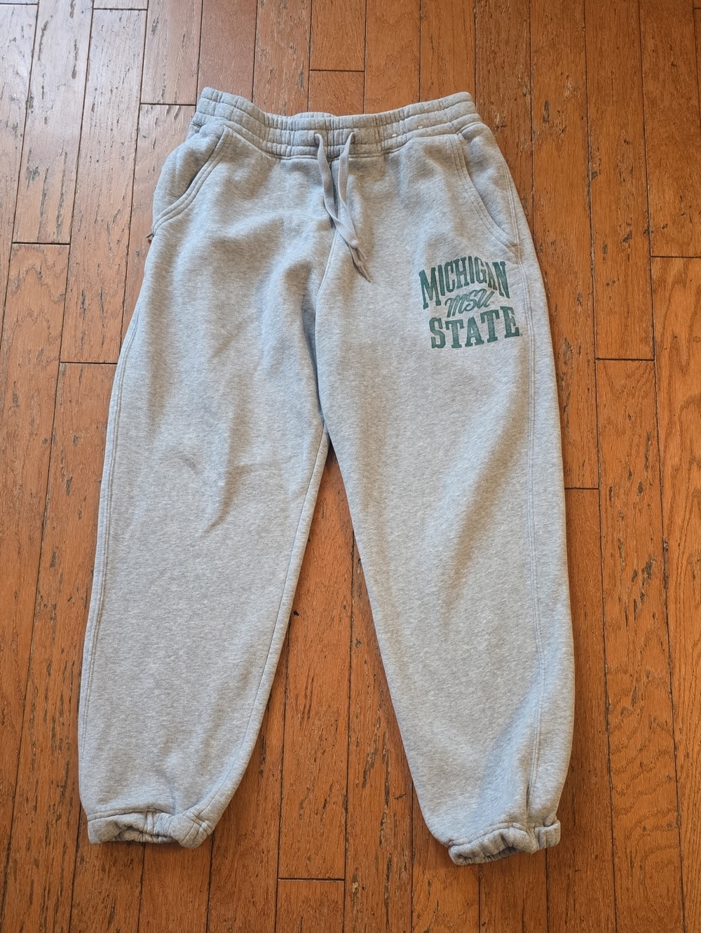 Hollister  Sweatpants with Green Michigan State Logo
